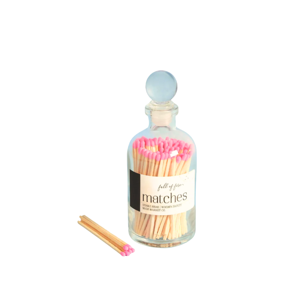 Hot Pink Matches in Bottle