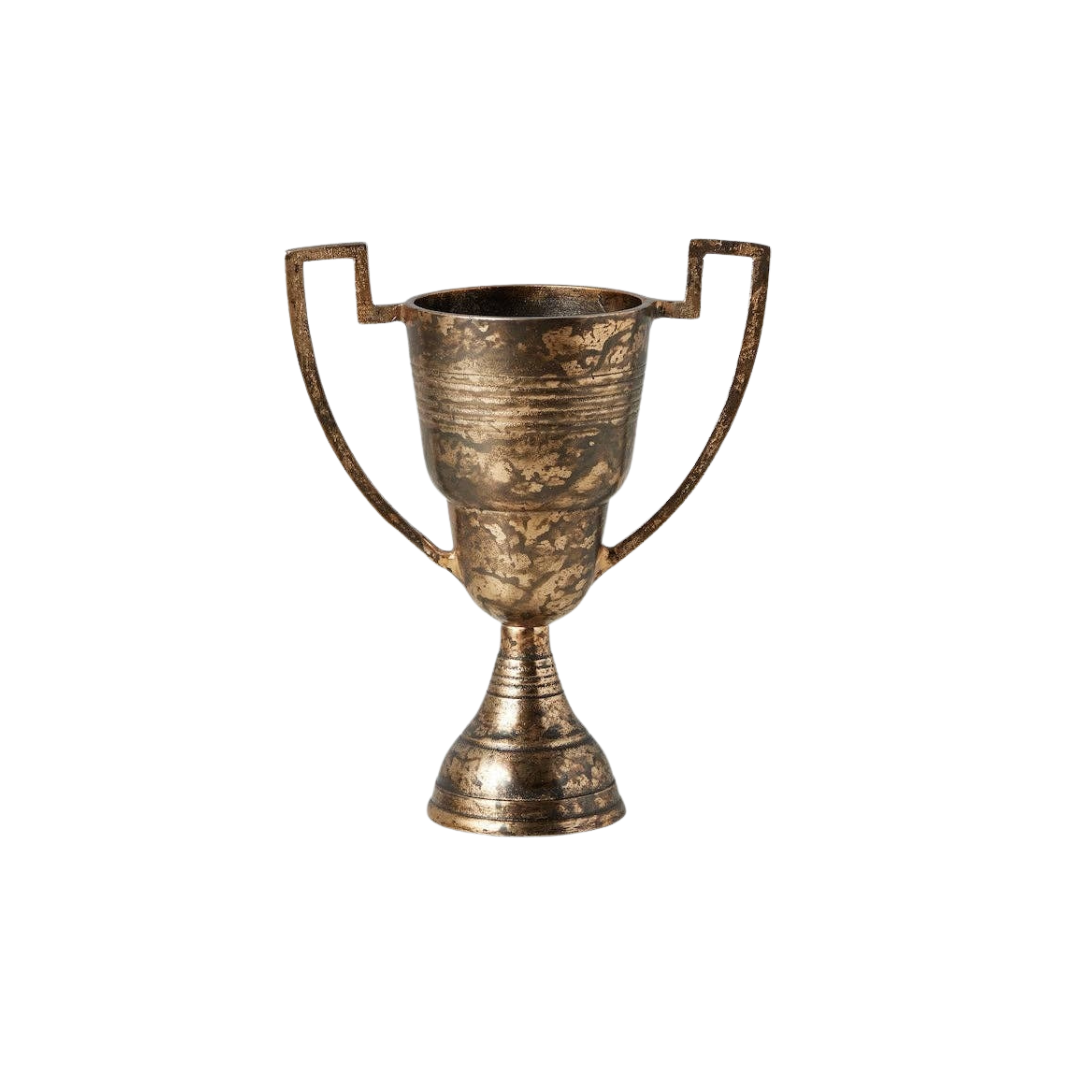 Distressed Gold Vintage Trophy Cup