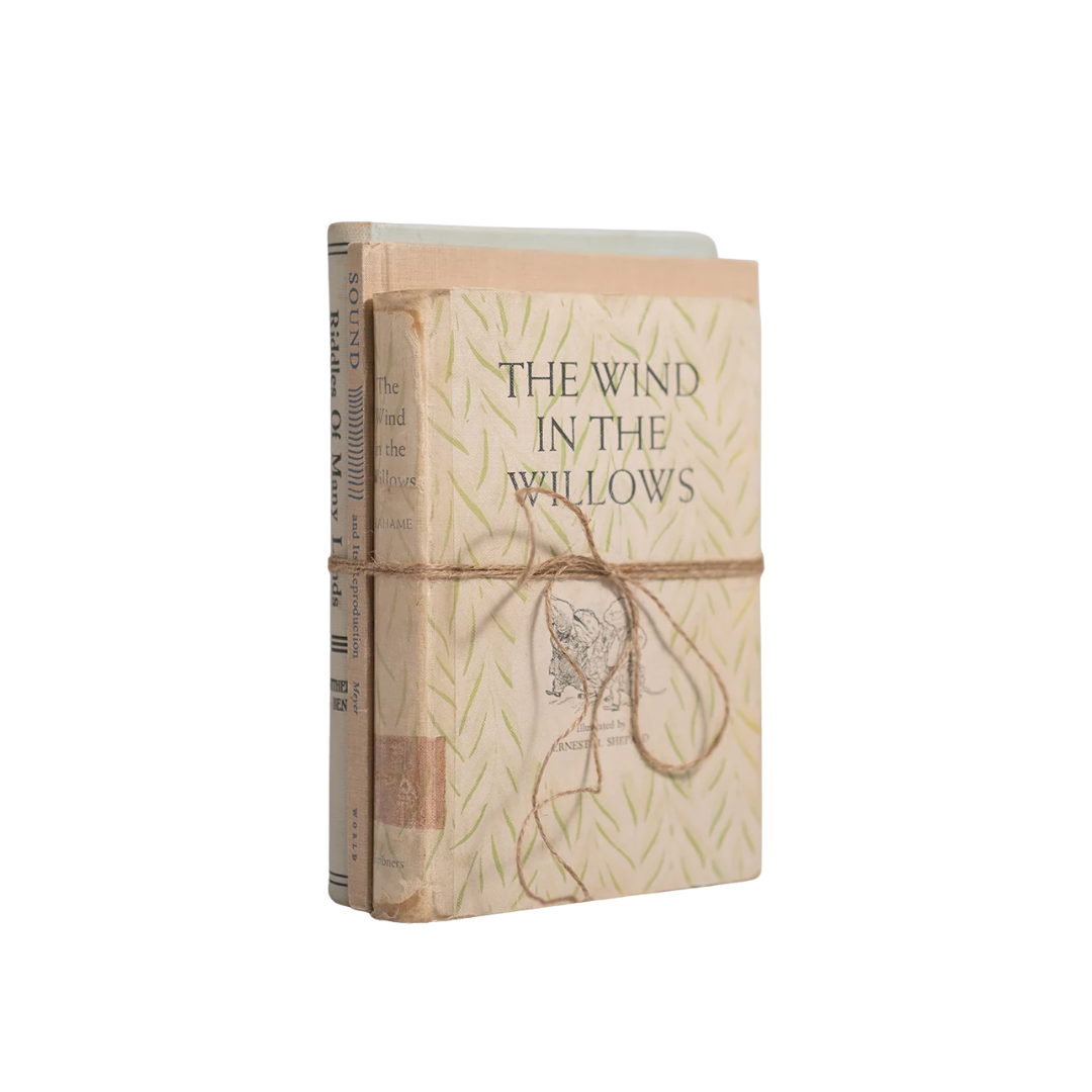 Set of 3 Vintage Books - Neutral Tones