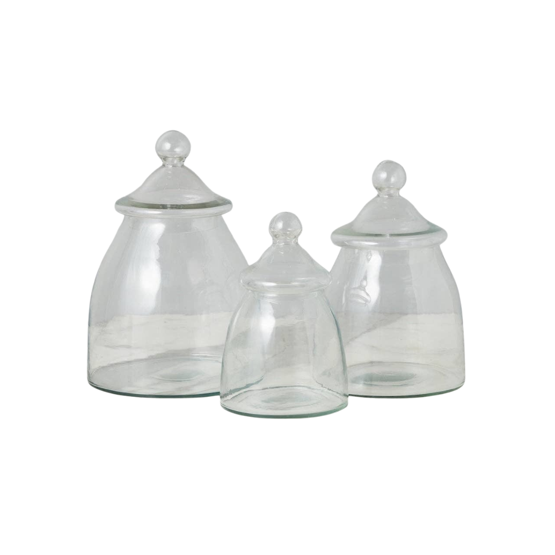 Vintage Style Glass Bon Bon Jars