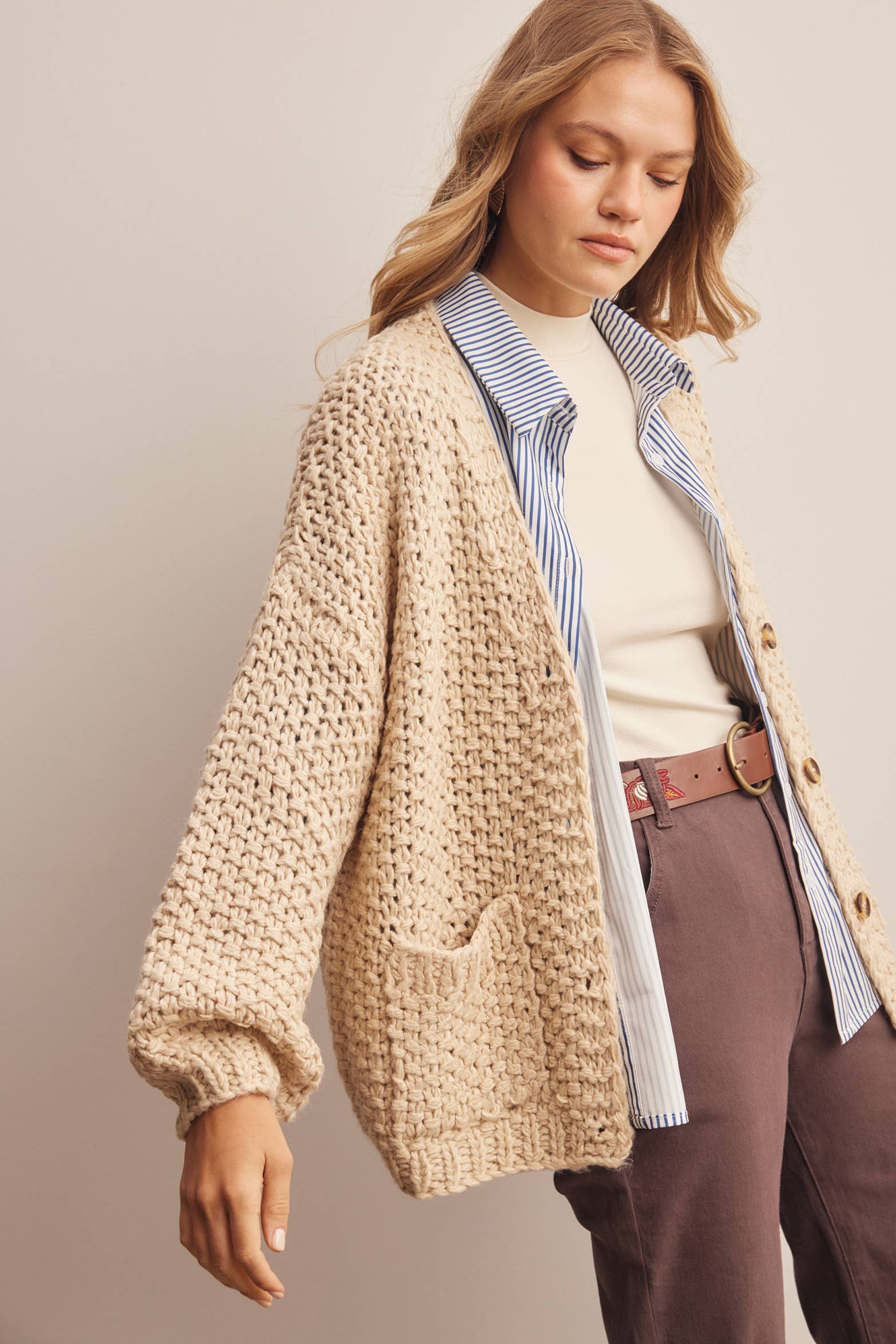 Handmade Chunky Knit Cardigan