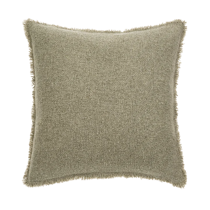Fringed Boucle Pillow