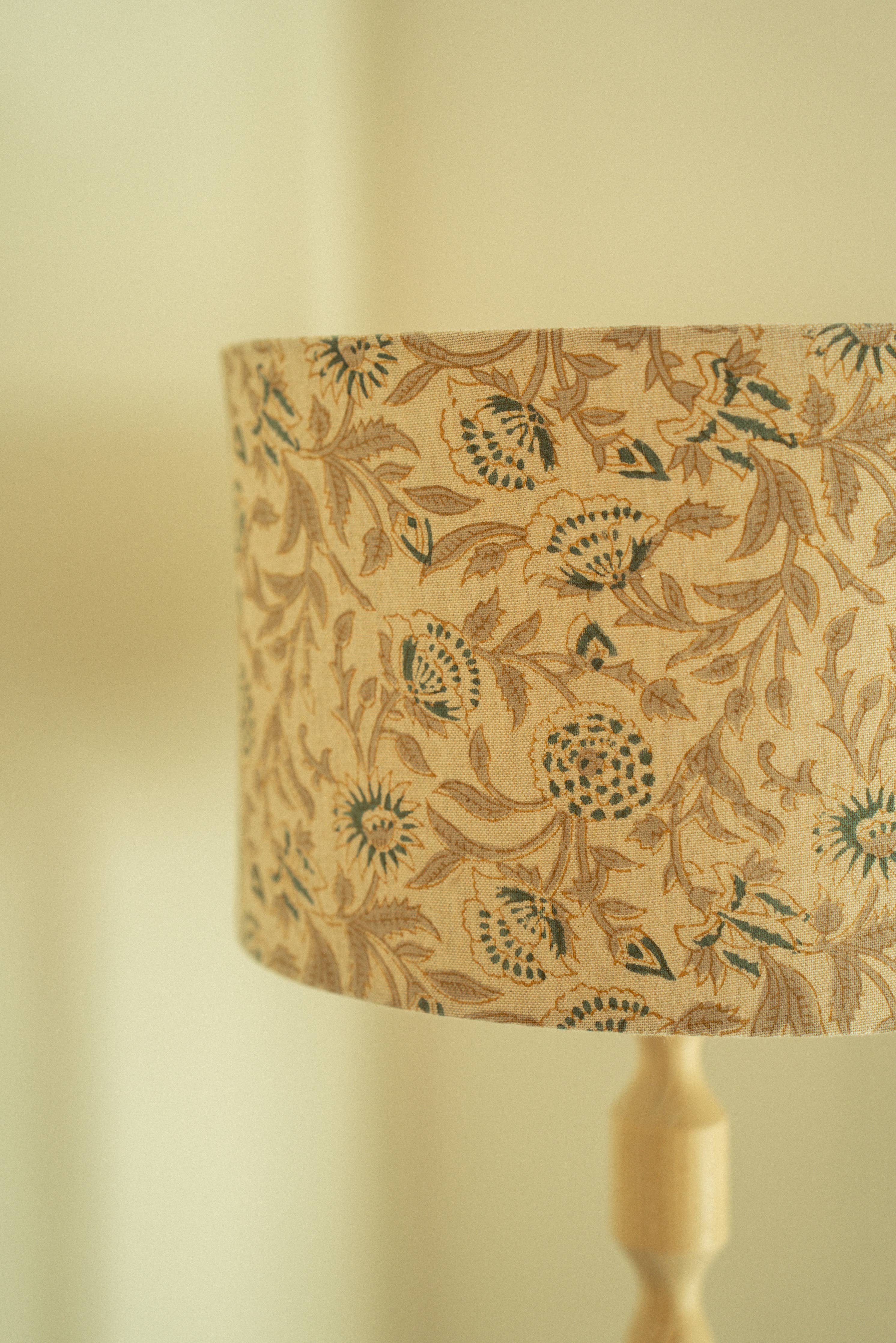 Silas Block Print Lampshade