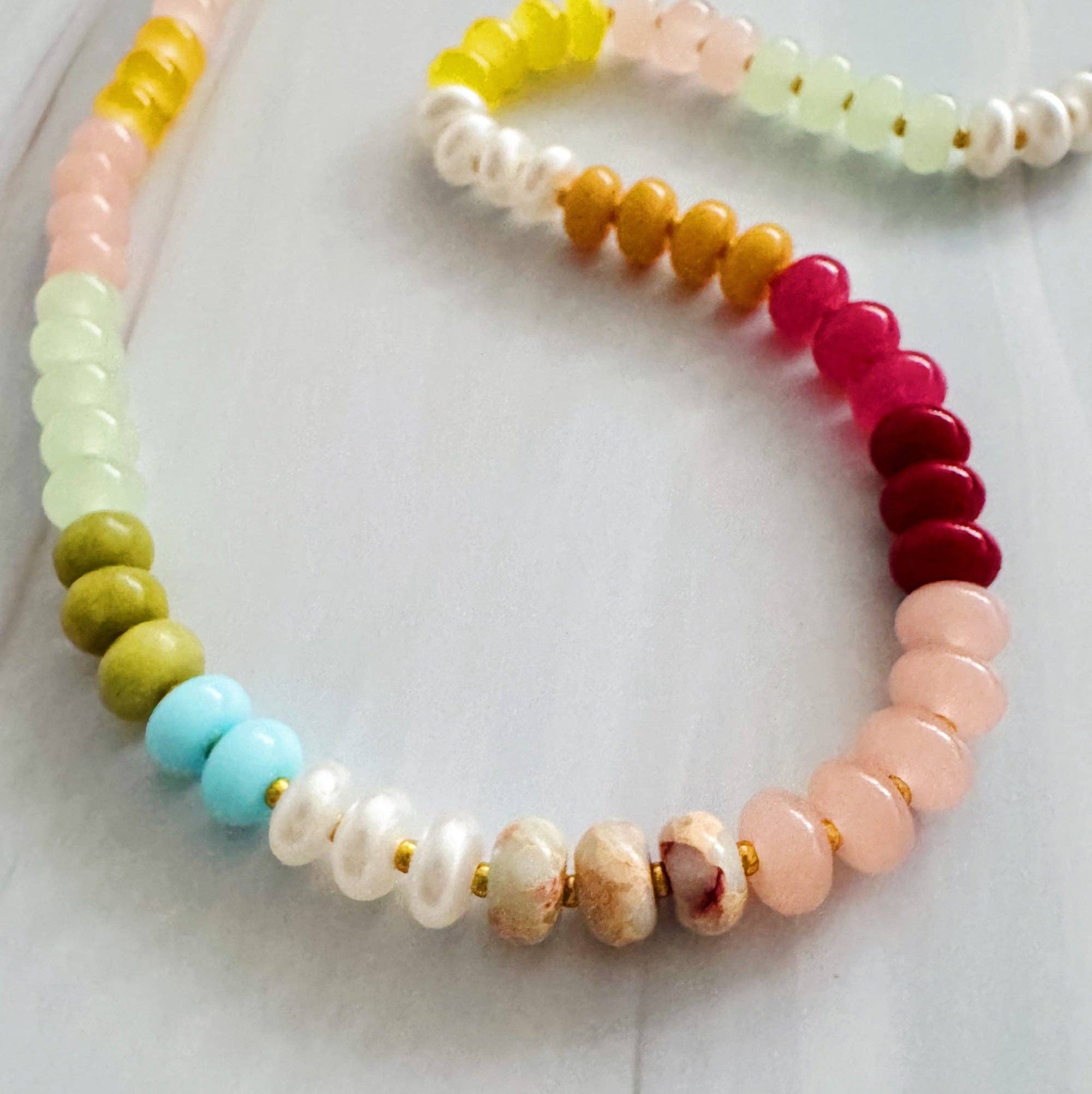 Color Garden Mixed Beaded Necklace