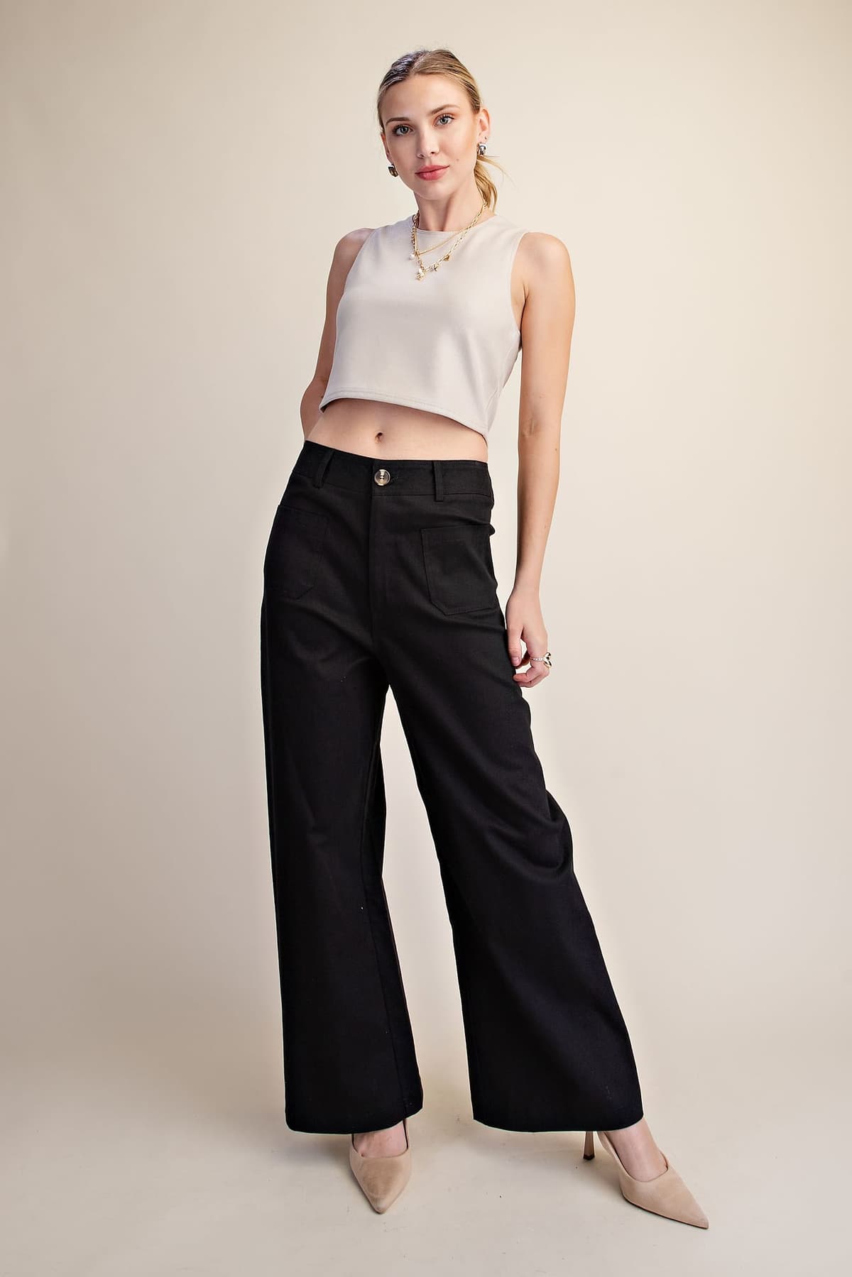 Everyday High Waist Wide Leg Pants