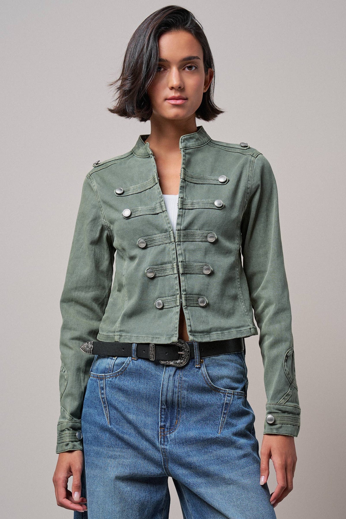 Olive Military Jacket