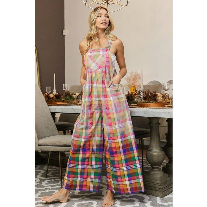 Dip Dye Effect Bleached Vintage Overalls