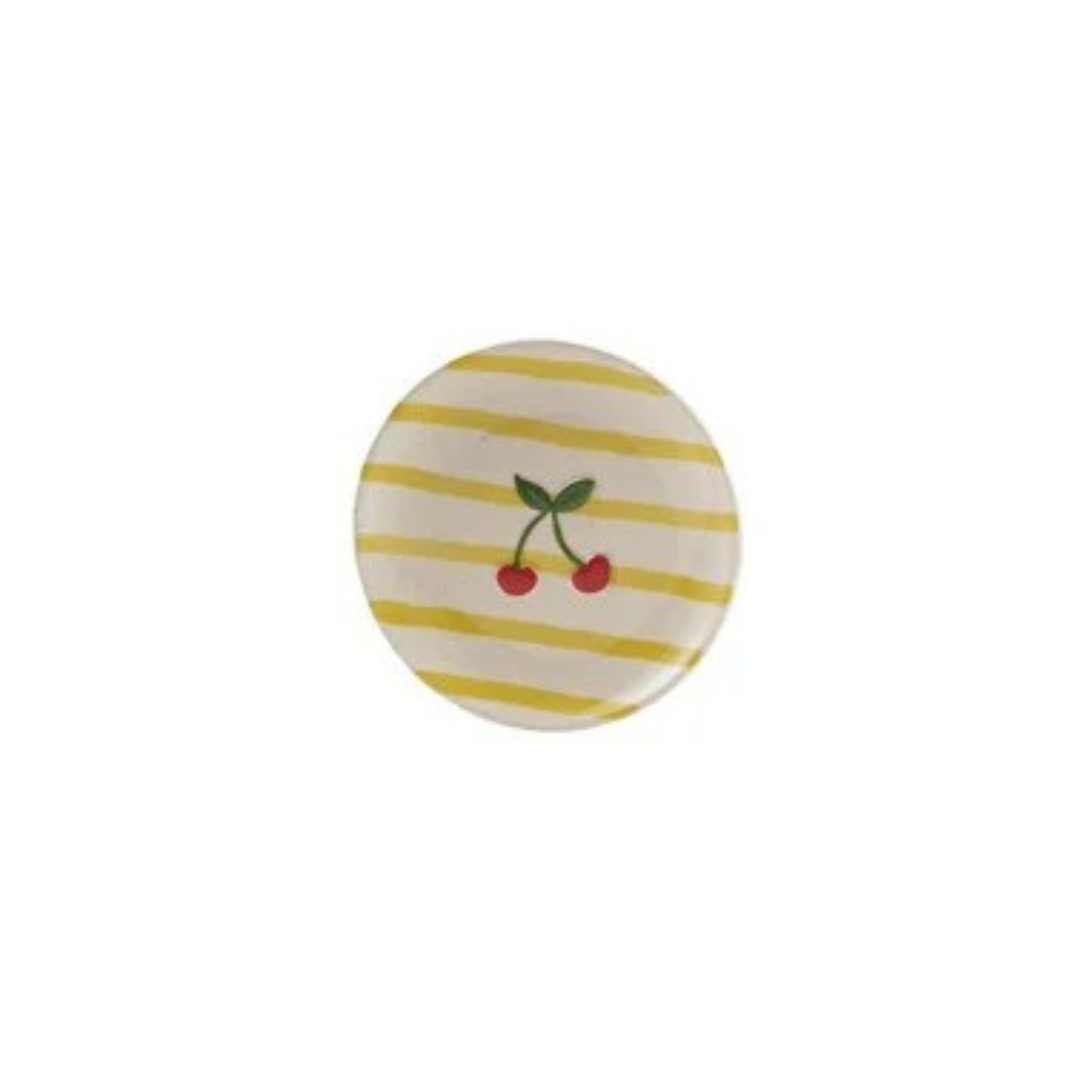 Hand-Painted Cherry Plates