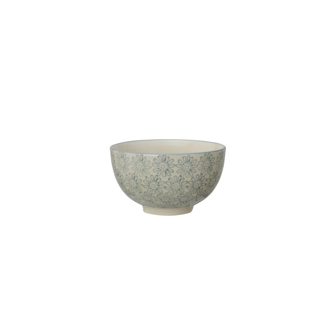 Hand Stamped Stoneware Bowls