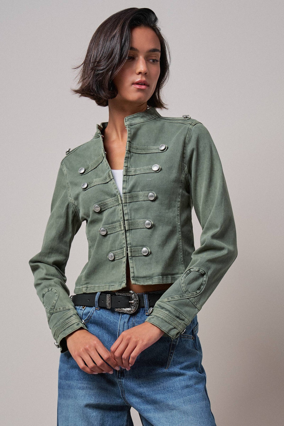 Olive Military Jacket