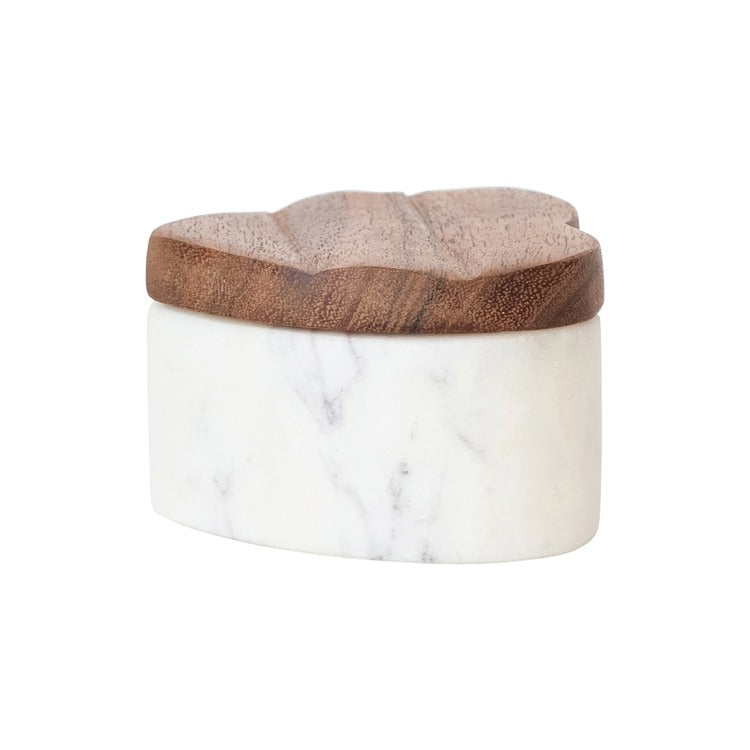Marble Heart Trinket Box