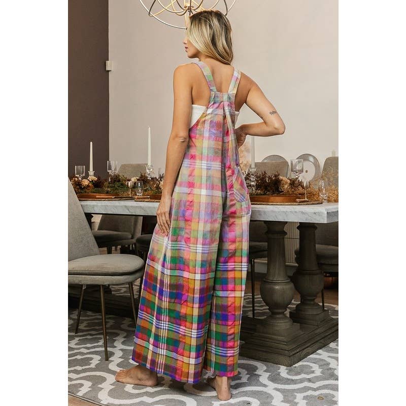 Dip Dye Effect Bleached Vintage Overalls