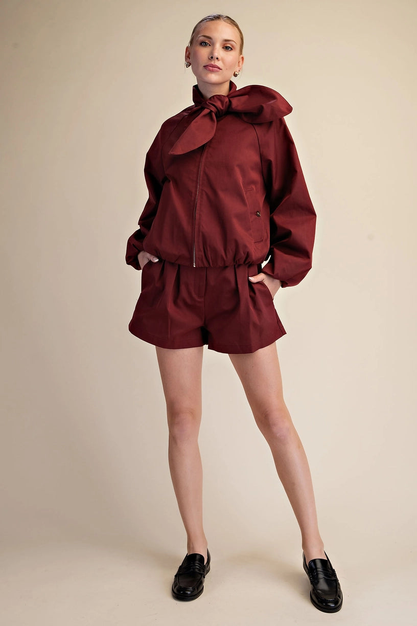 Pleated Shorts High Waist Shorts