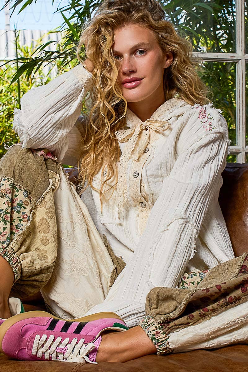 Vintage Wash Gauze Hoodie Jacket