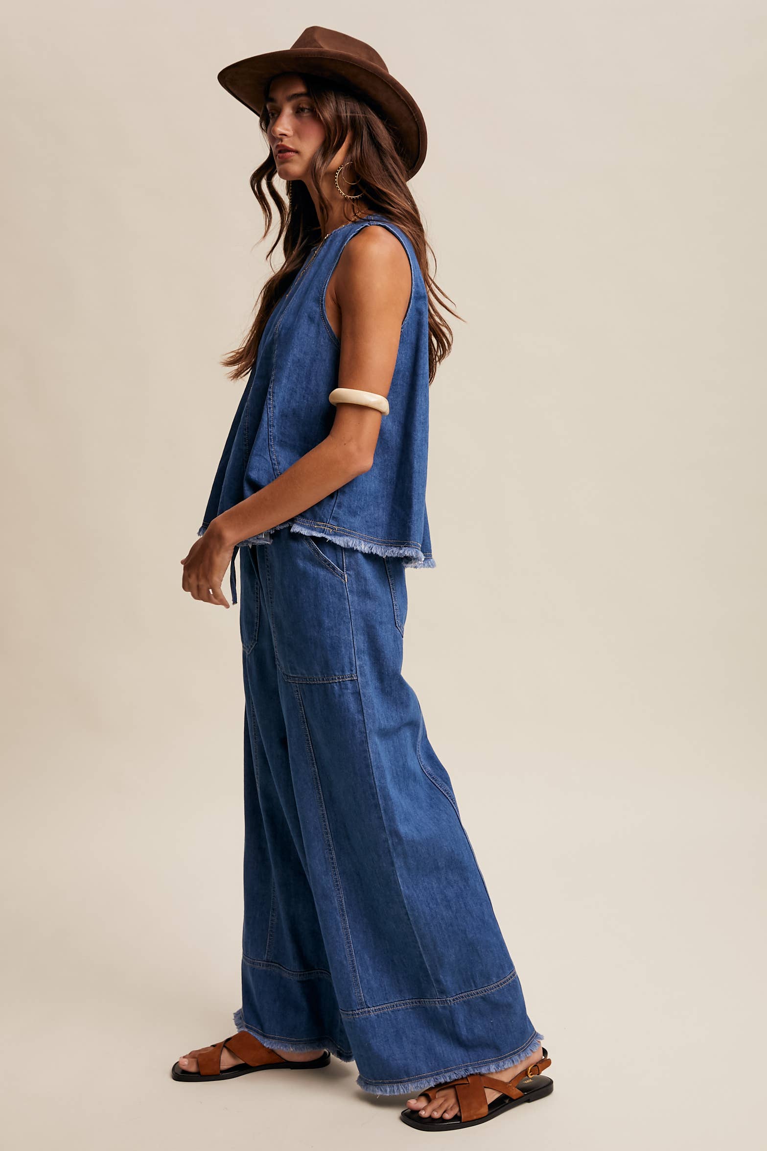 Washed Denim Tank