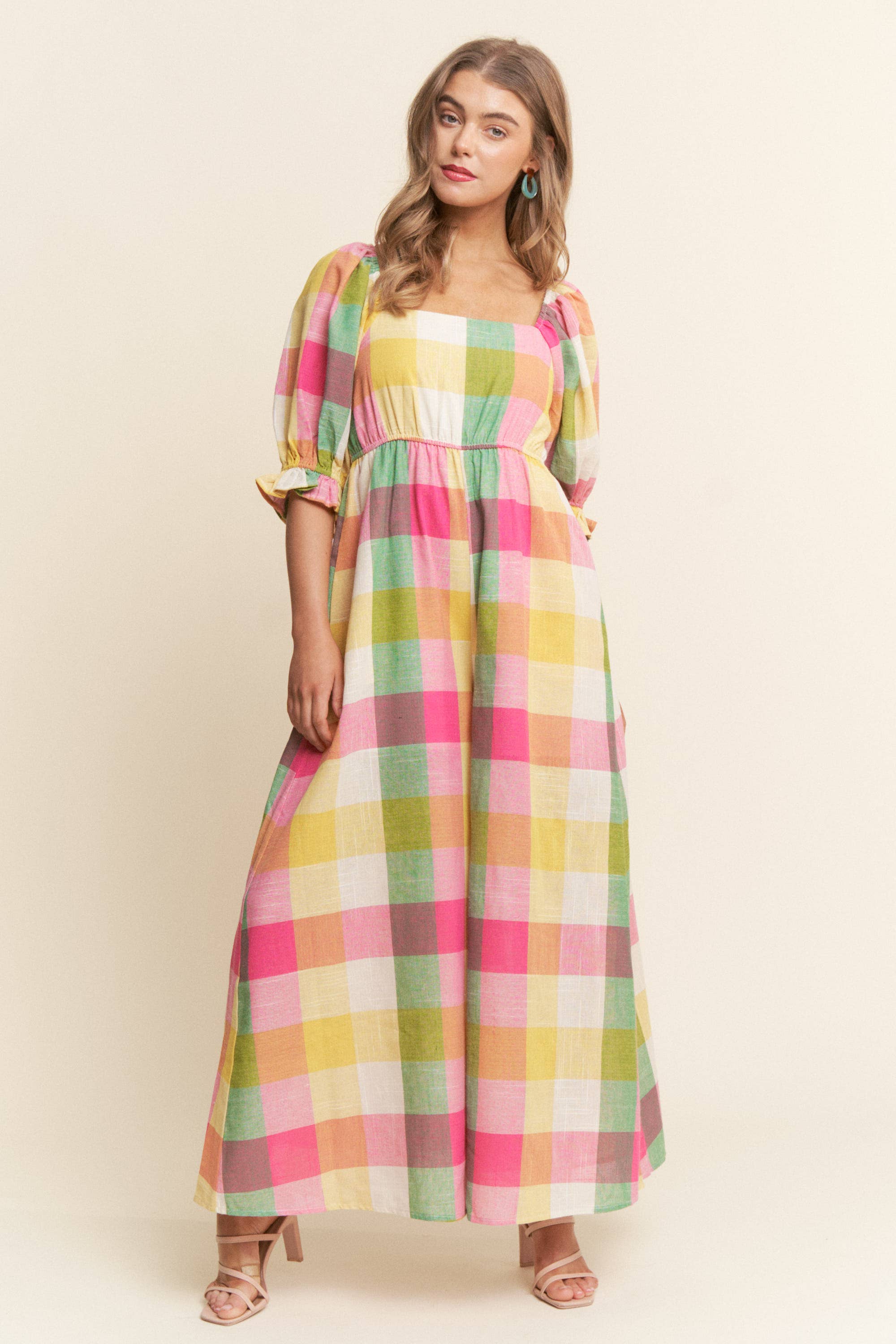 Checkered Multi-Color Jumpsuit