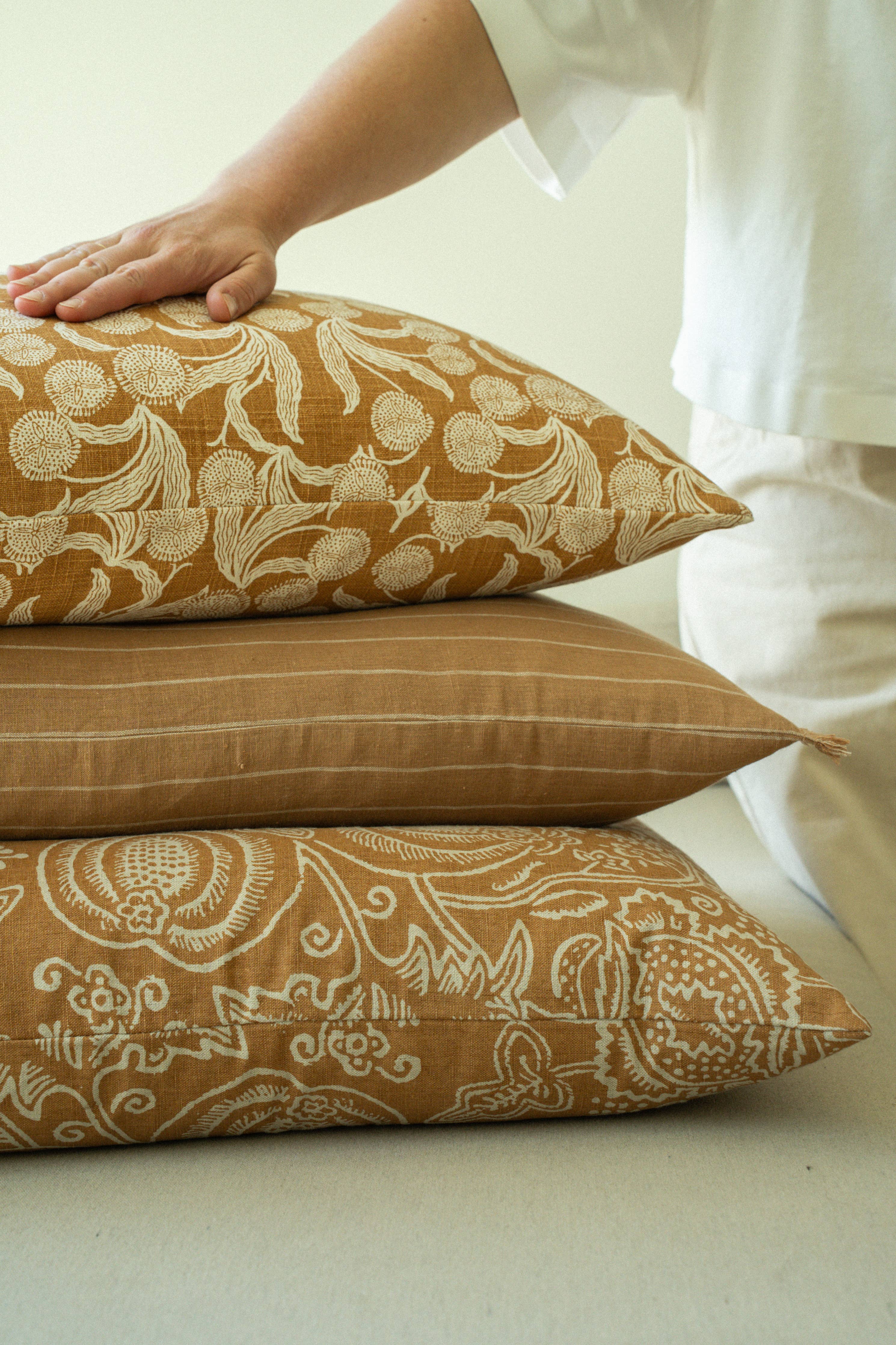 Paradisus Terracotta Pillow
