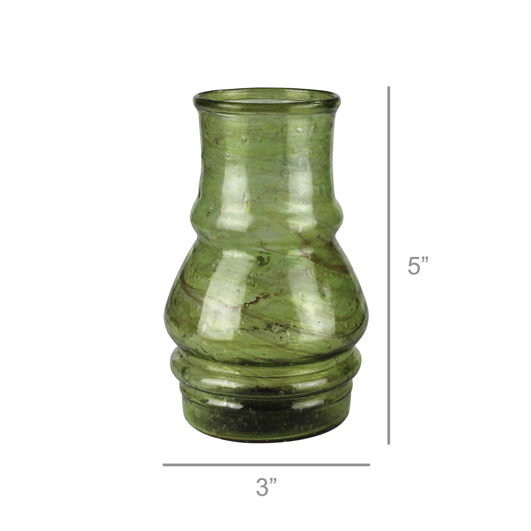 Val Green Glass Vase