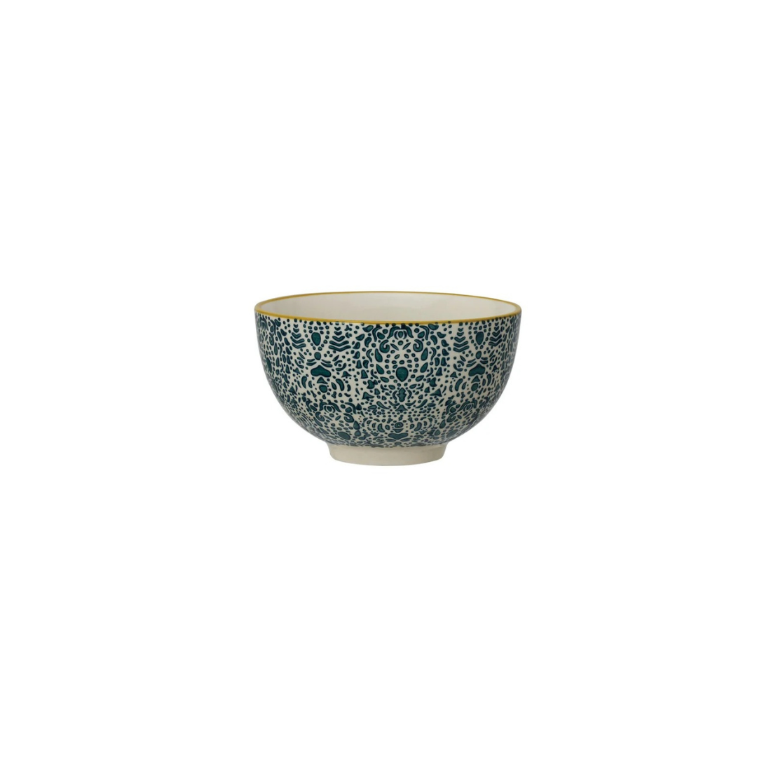 Hand Stamped Stoneware Bowls