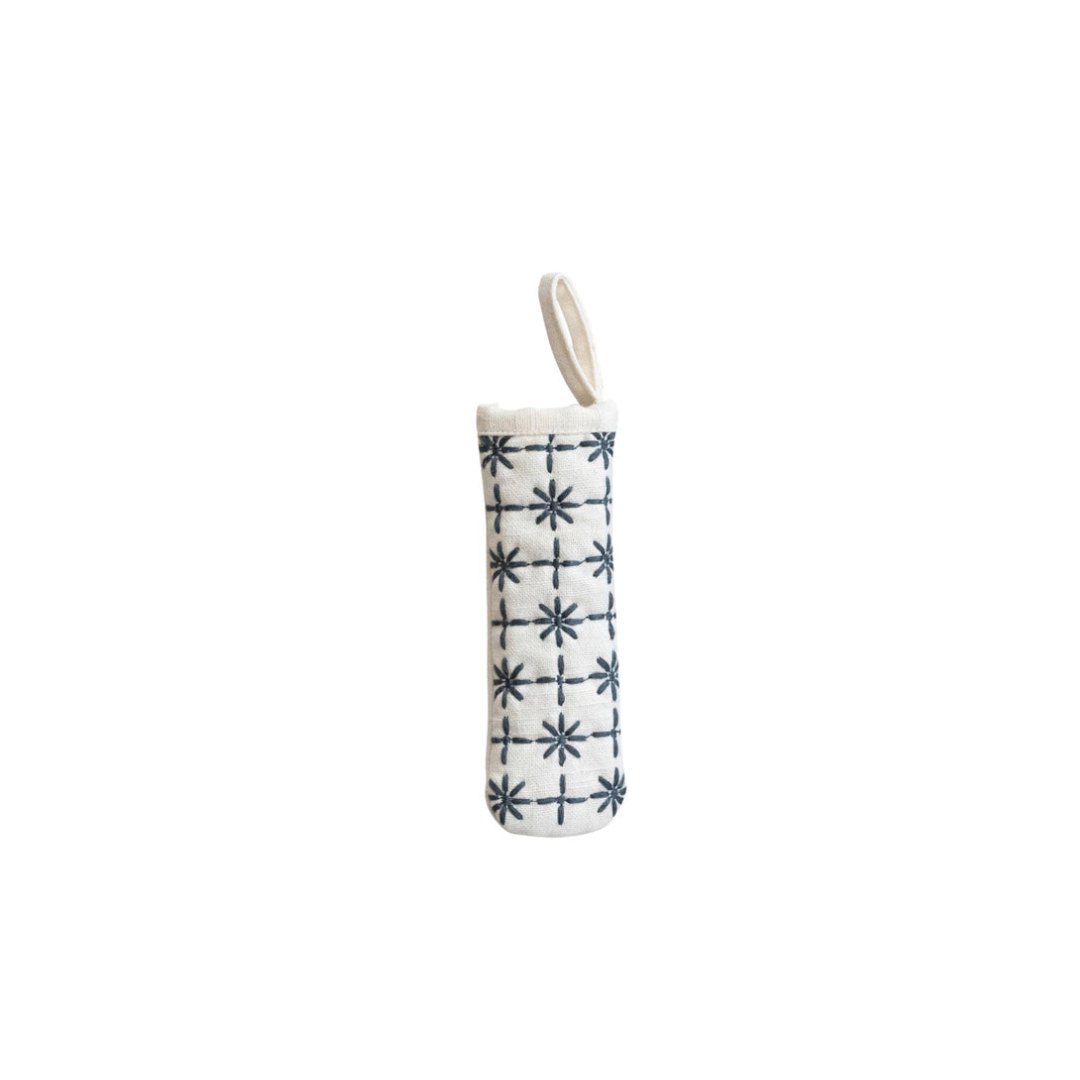 Embroidered Cotton Pot Handle Cover