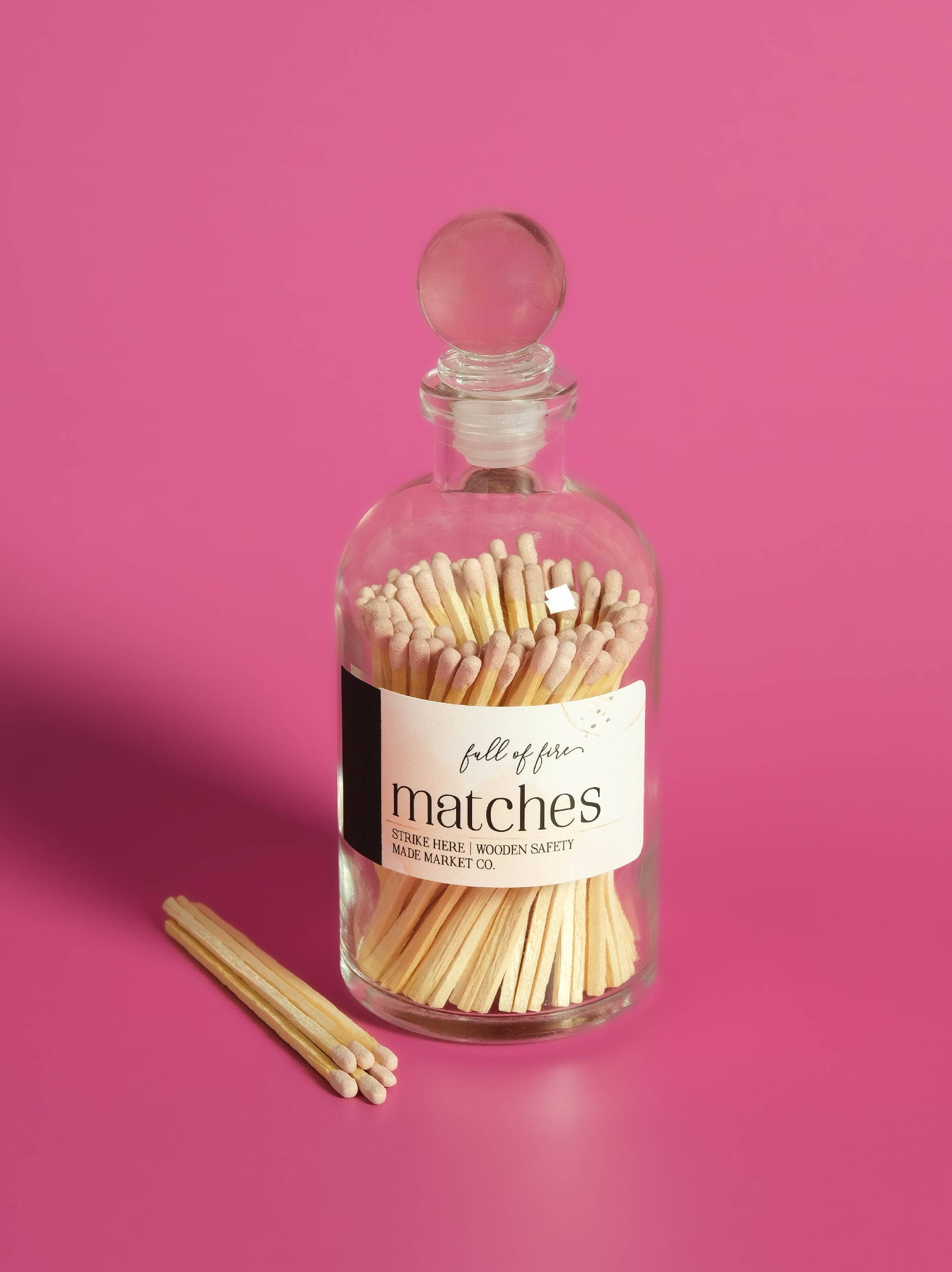 Light Pink Matches in Bottle