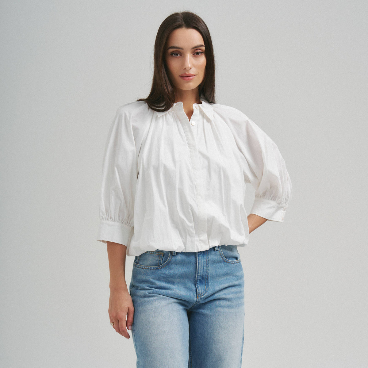 Bubble Hem Blouse
