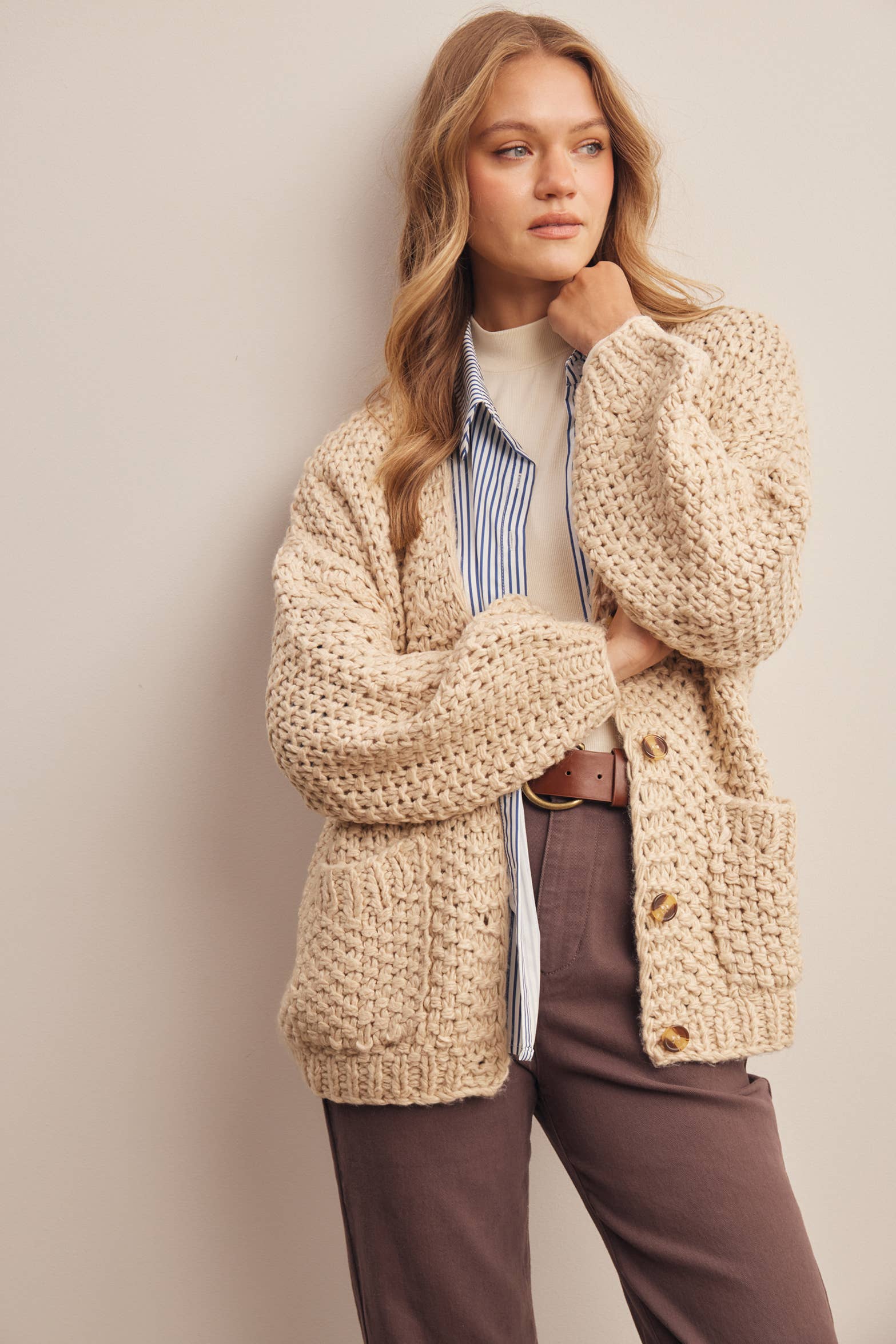 Handmade Chunky Knit Cardigan