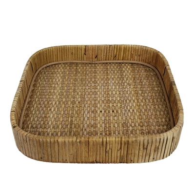 Carmen Rattan Square Trays