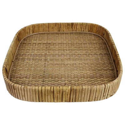 Carmen Rattan Square Trays