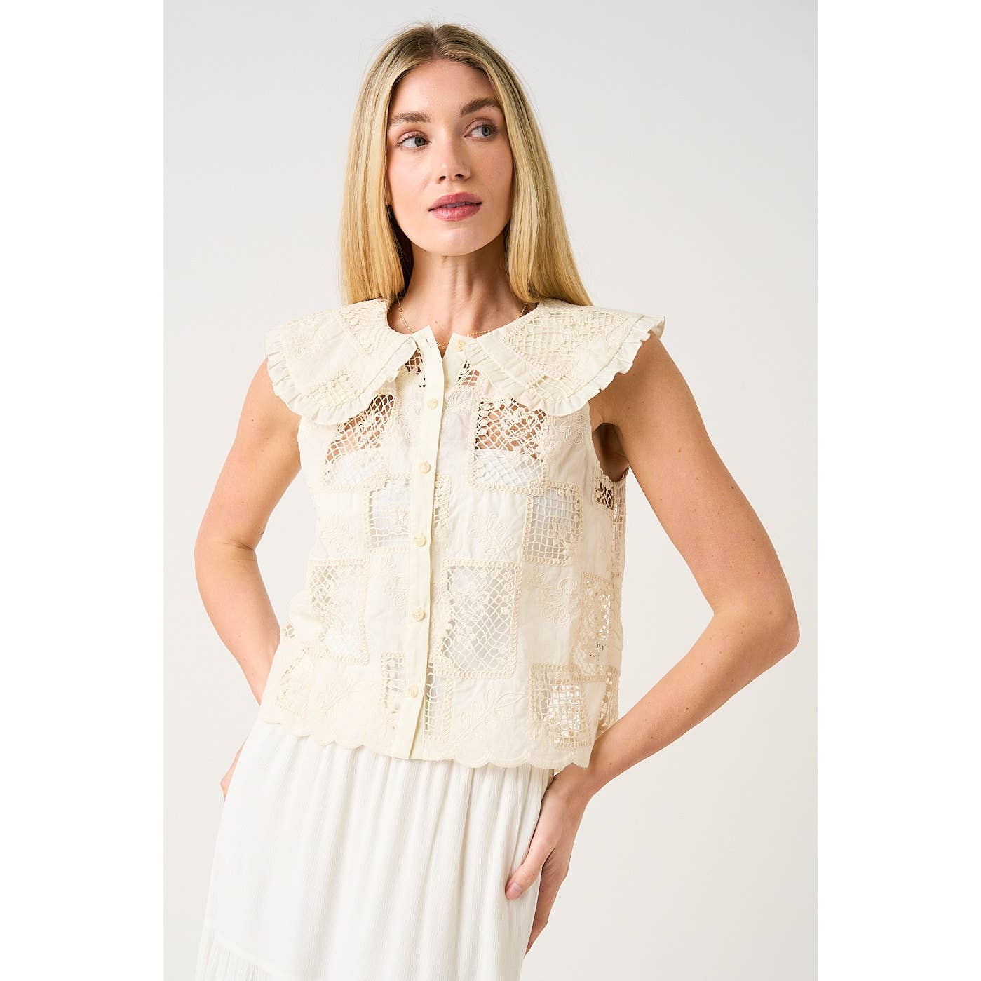 Lace Patch Shirt