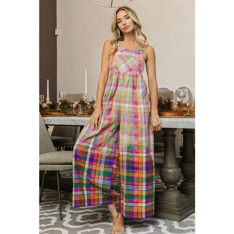 Dip Dye Effect Bleached Vintage Overalls