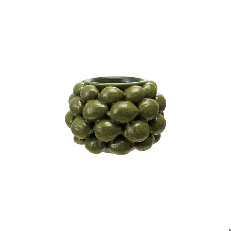 3D Lime Stoneware Planter
