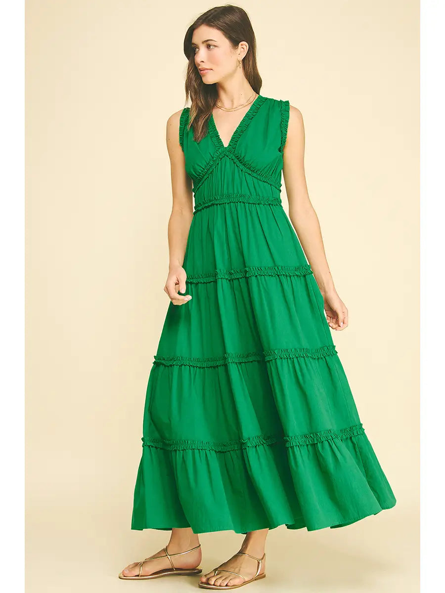 Ruffled Tiered Maxi Dress
