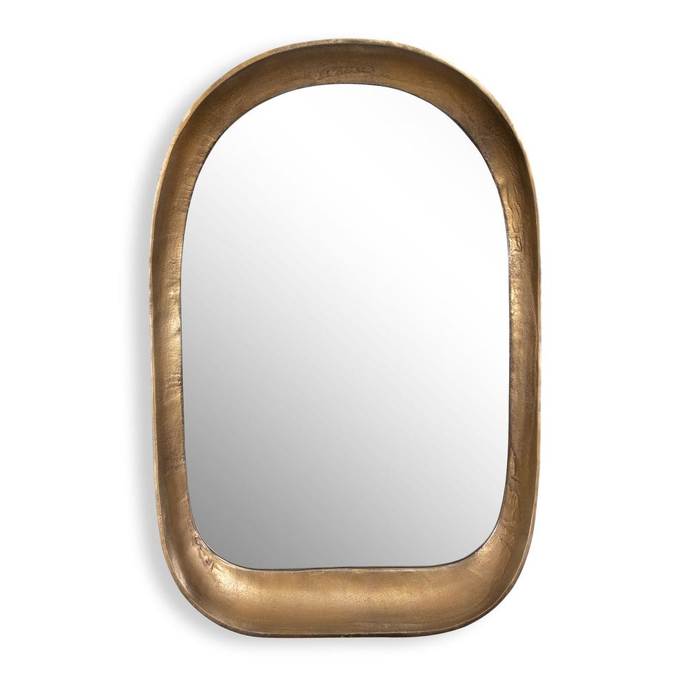 Bradano Arch Brass Mirror