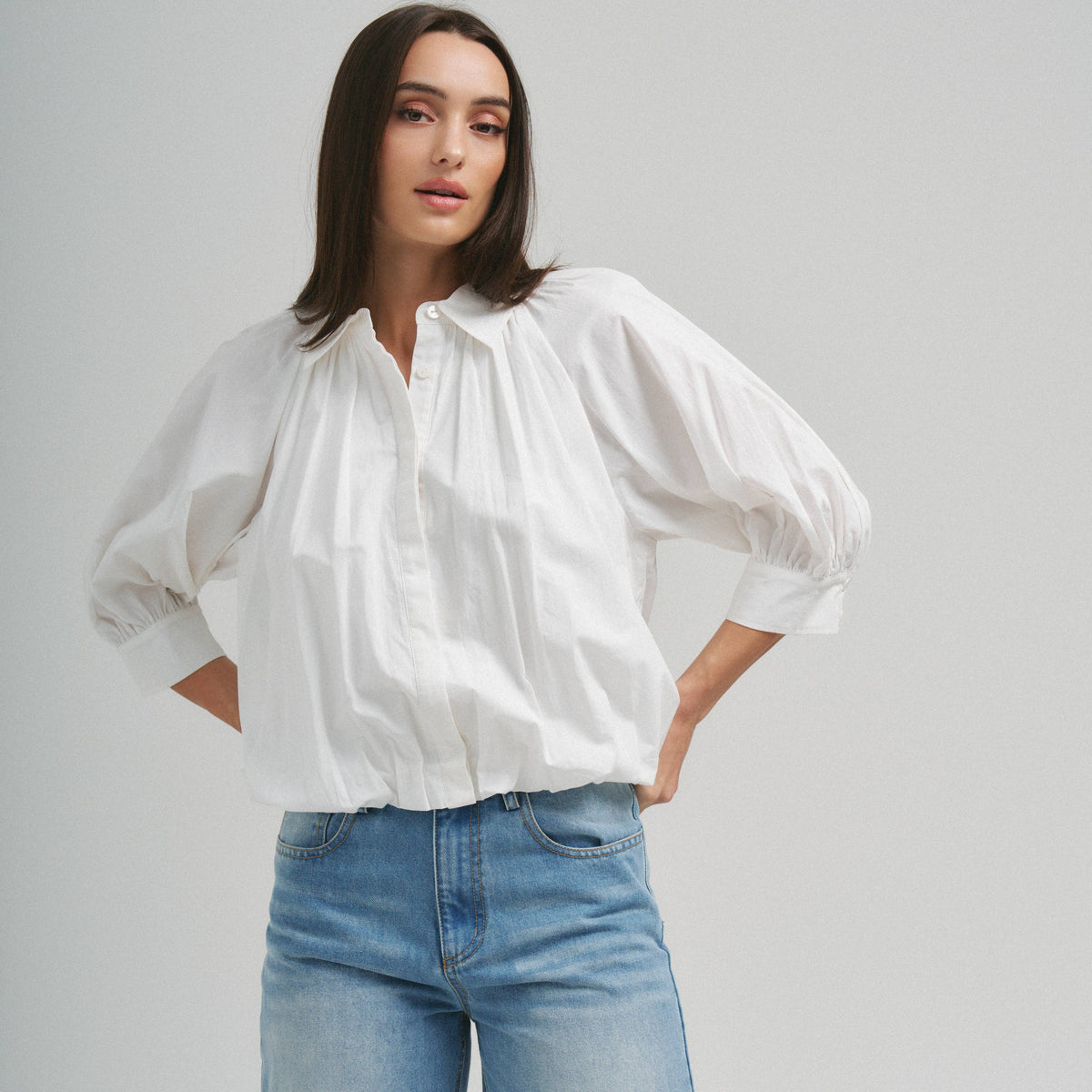 Bubble Hem Blouse