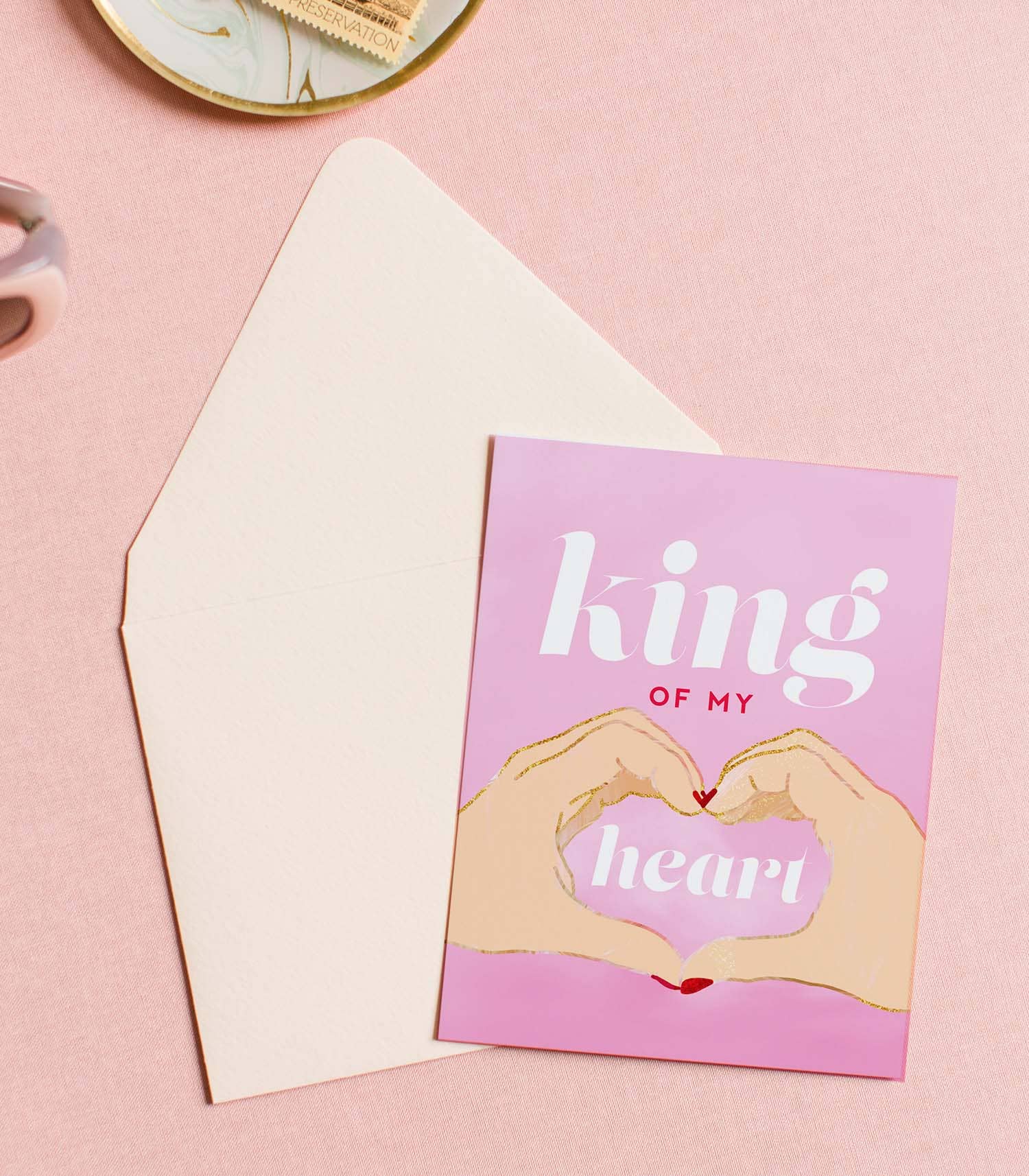 King of My Heart - Valentine's Day & Love Greeting Card