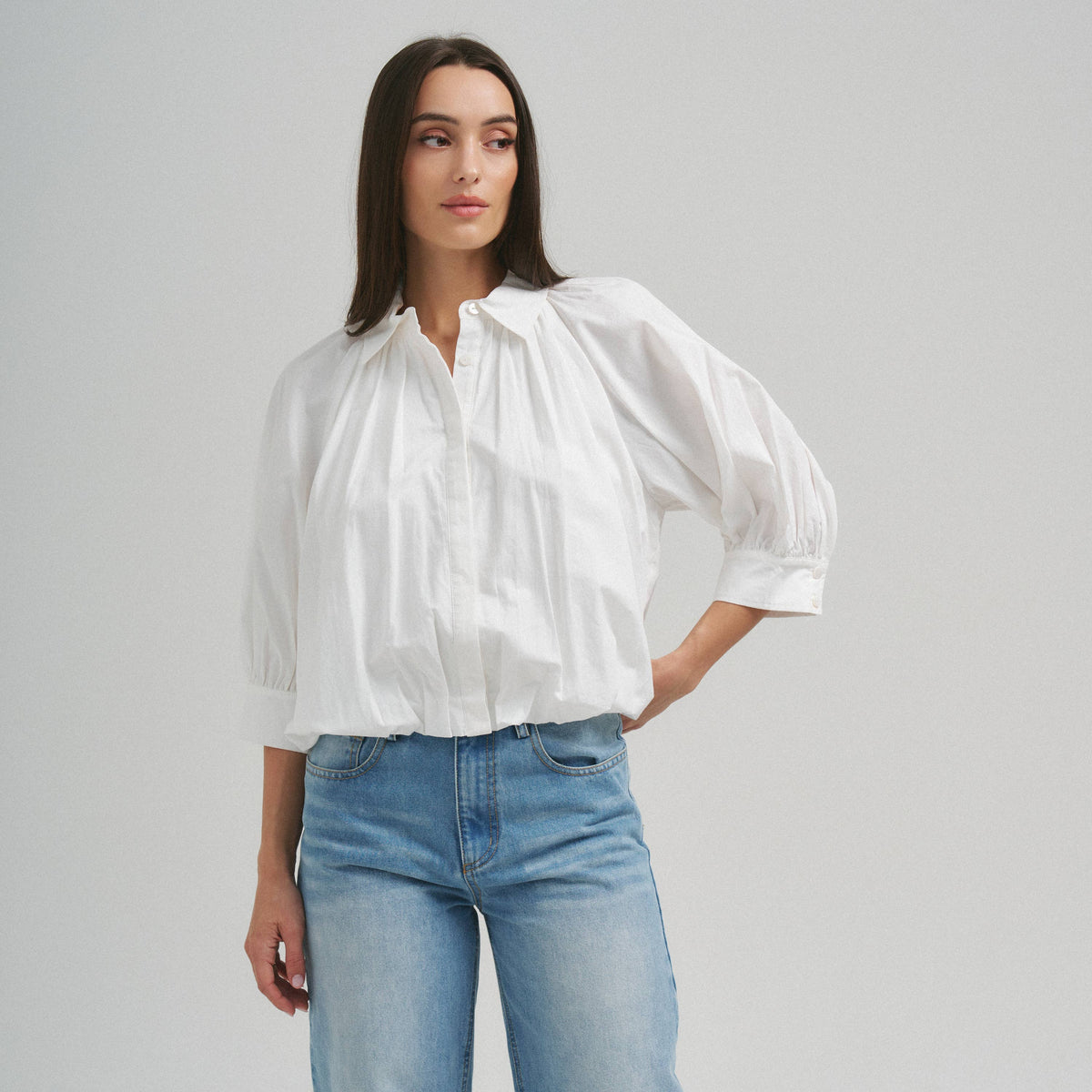 Bubble Hem Blouse