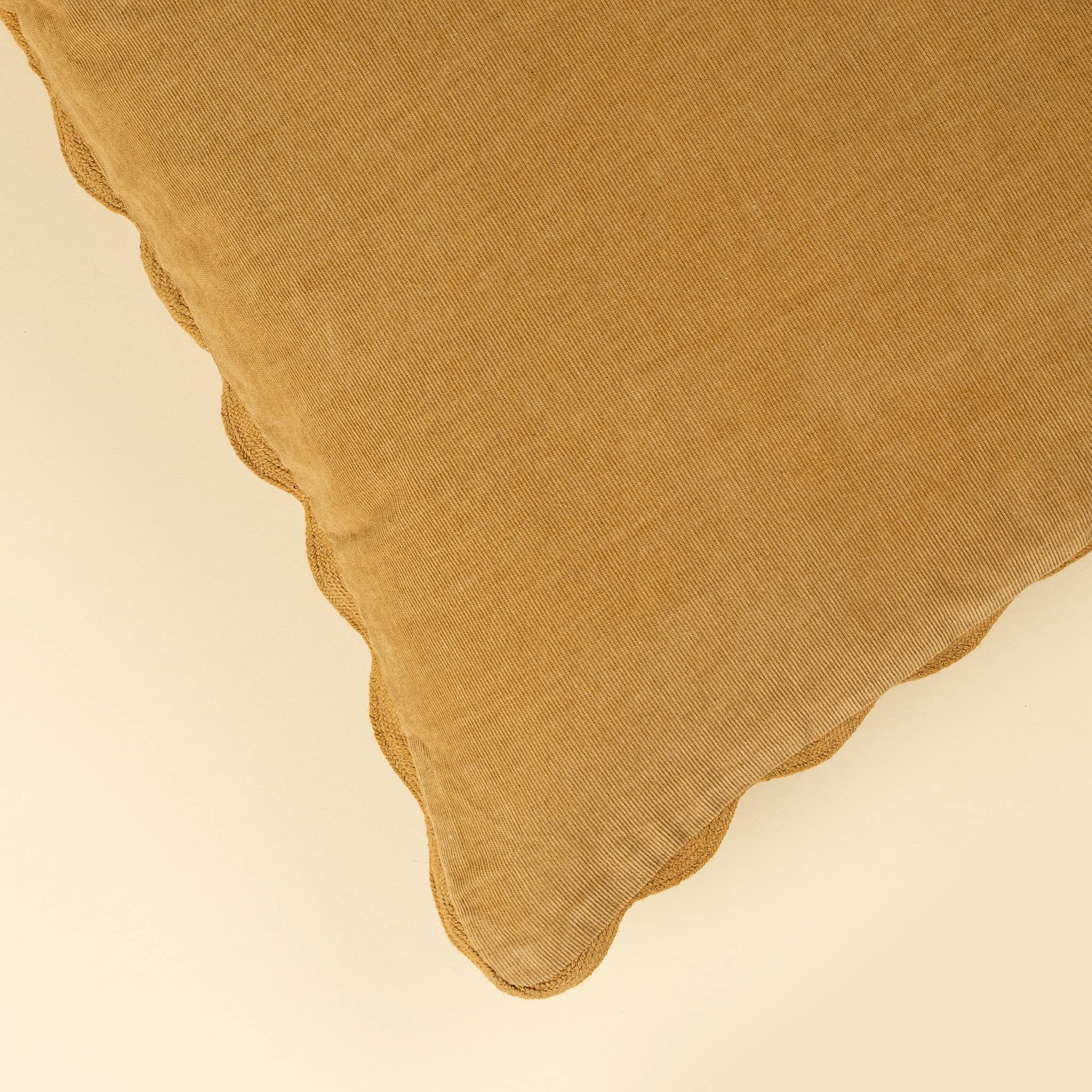 Corduroy Scallop Pillow