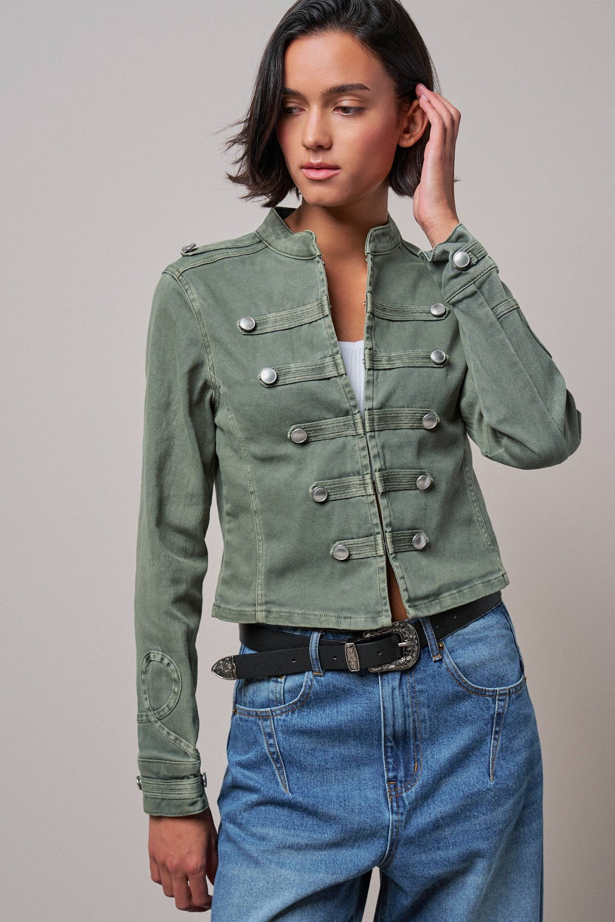 Olive Military Jacket