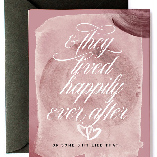 Happily Ever After Wedding Day Card