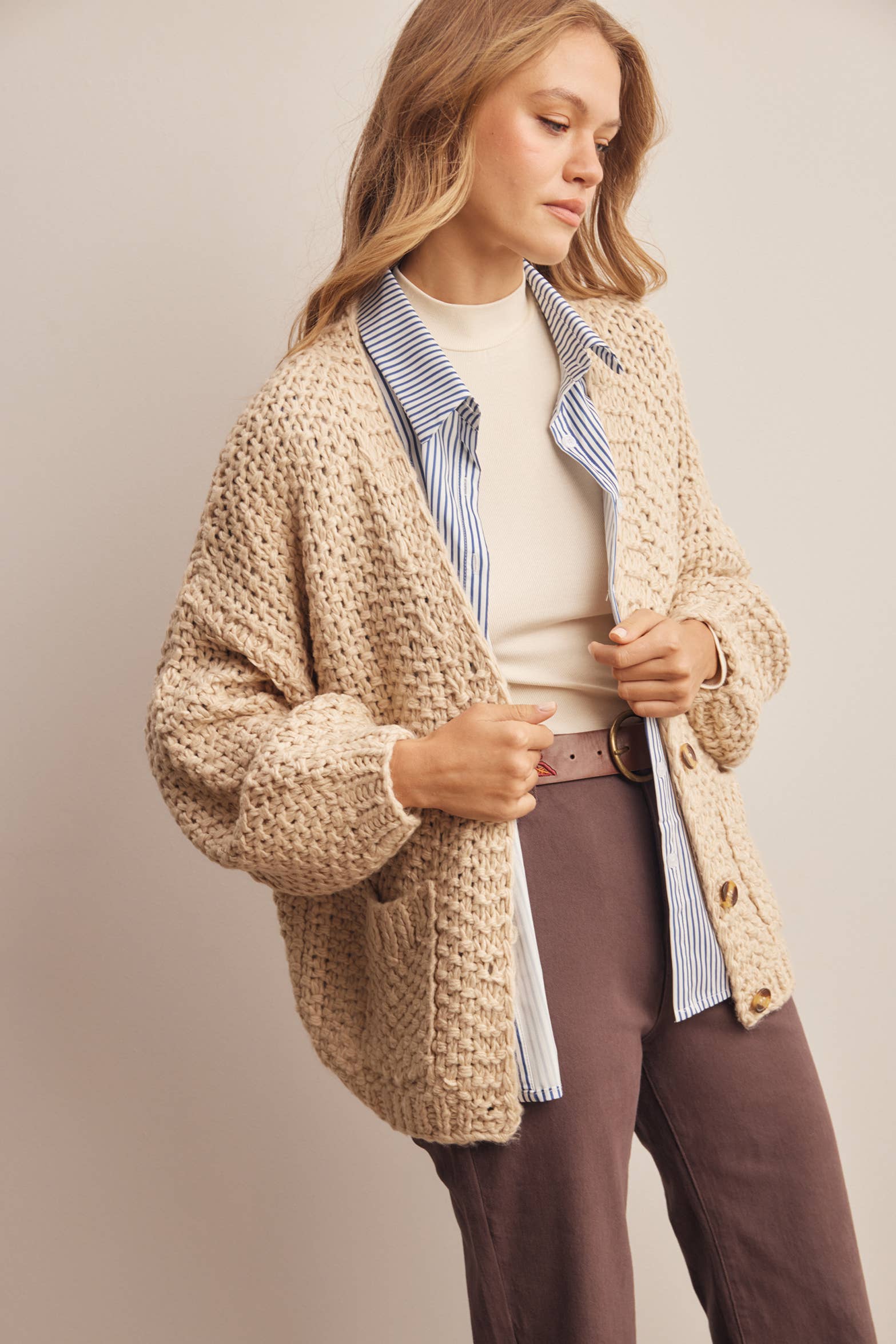Handmade Chunky Knit Cardigan