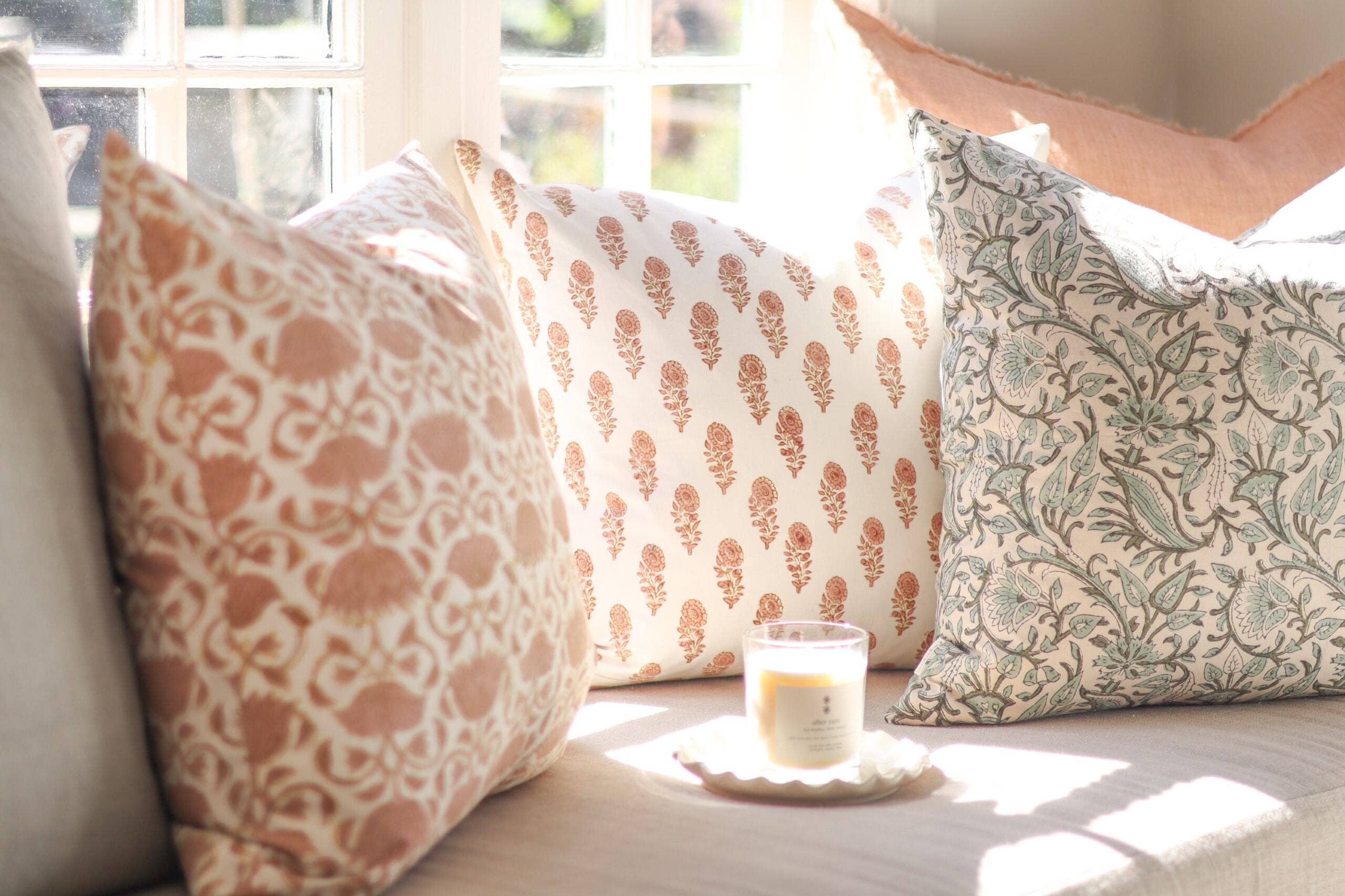 Chitra Block Print Pillow
