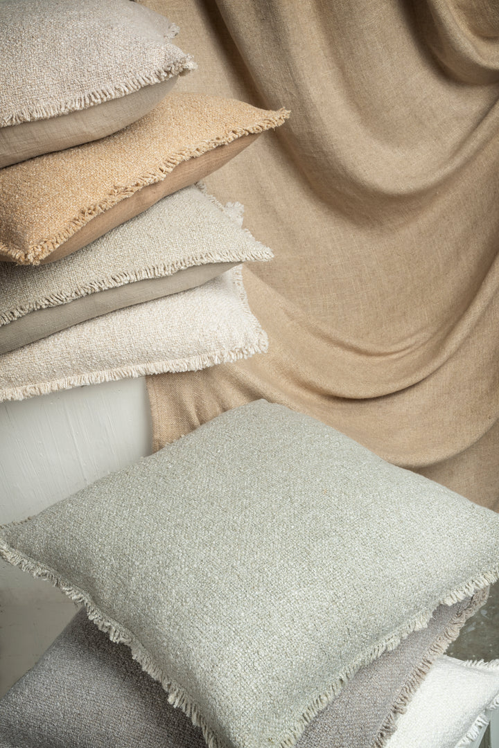 Fringed Boucle Pillow