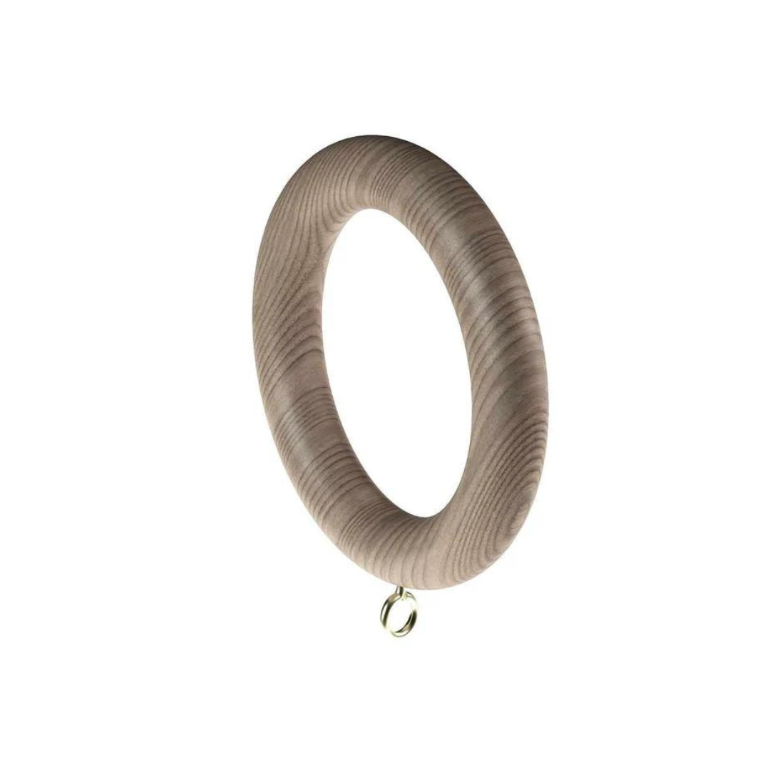 Stained Wood Drapery Rings