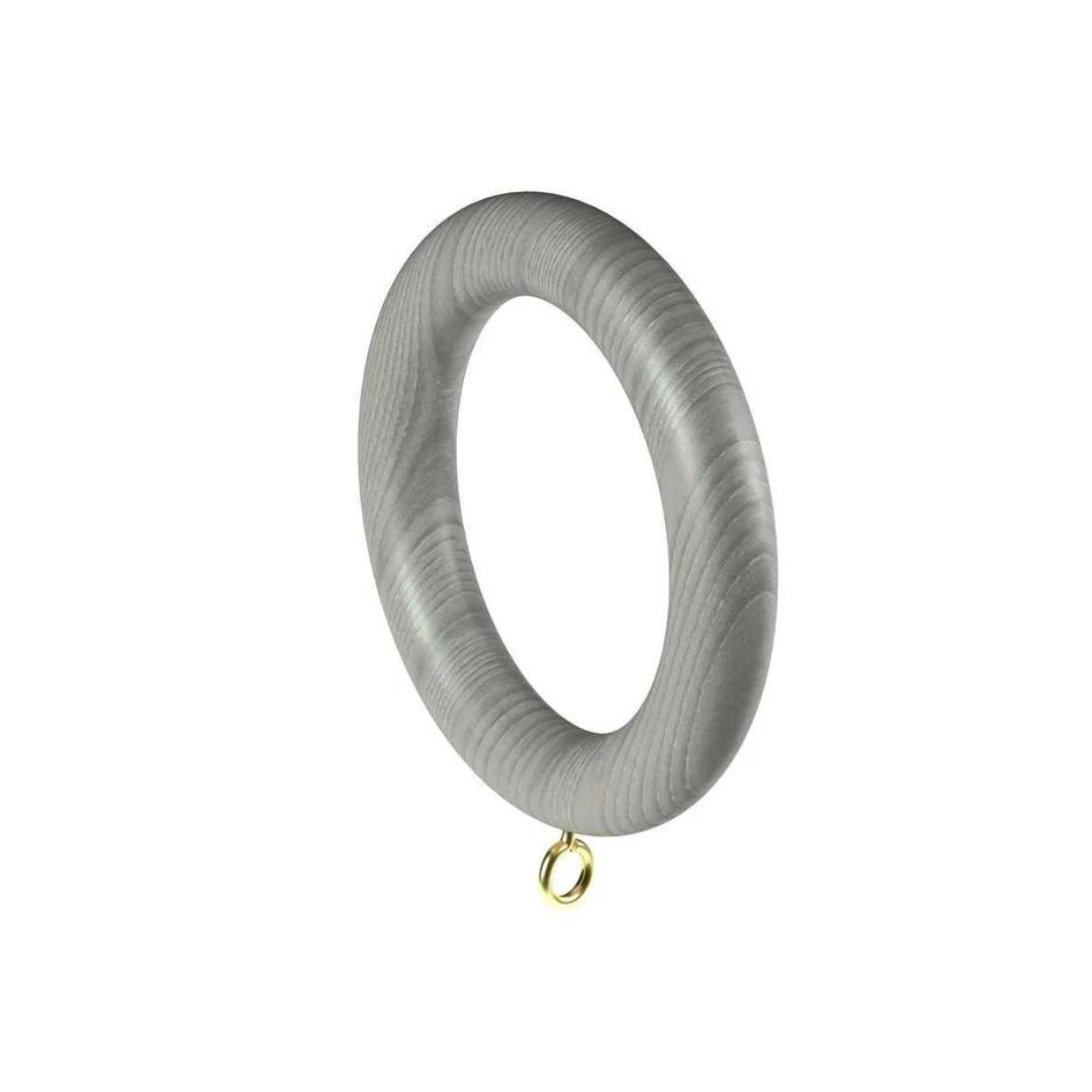 Stained Wood Drapery Rings
