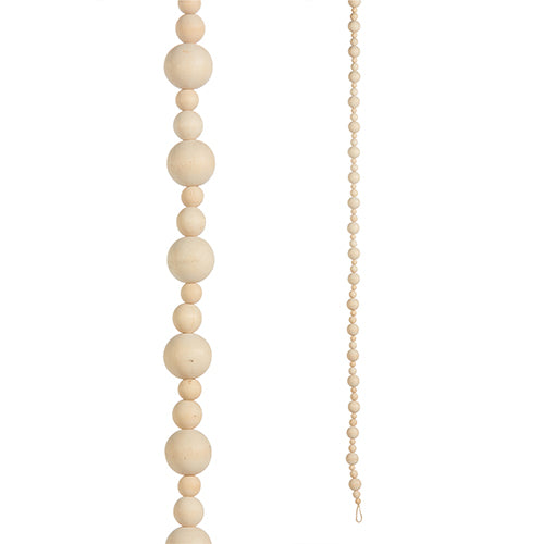 Jute Wood Bead Garland