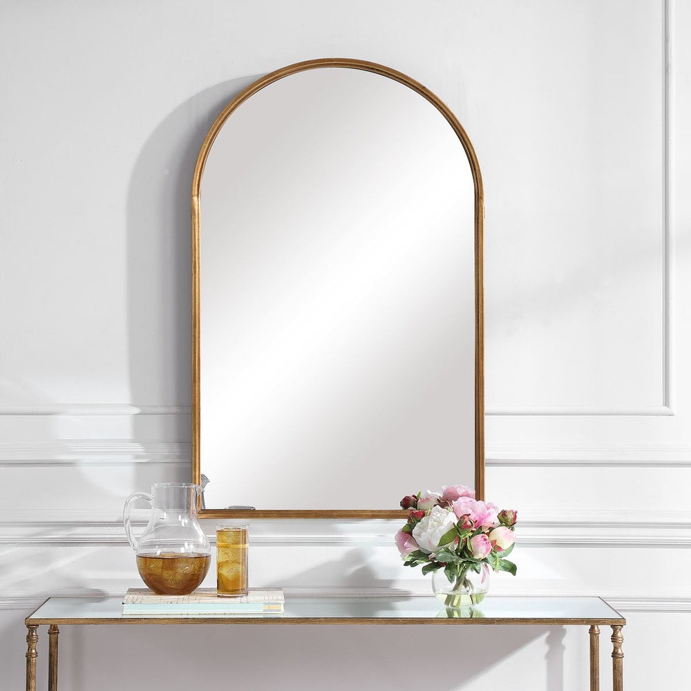 Gold Leaf Arch Mirror
