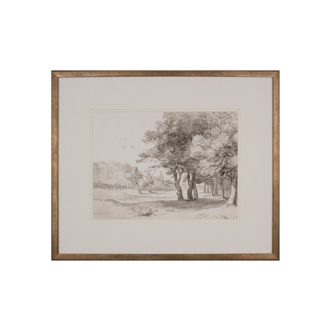 Framed Sketch of the Woods II
