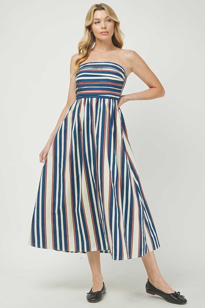 Allegra Striped Dress
