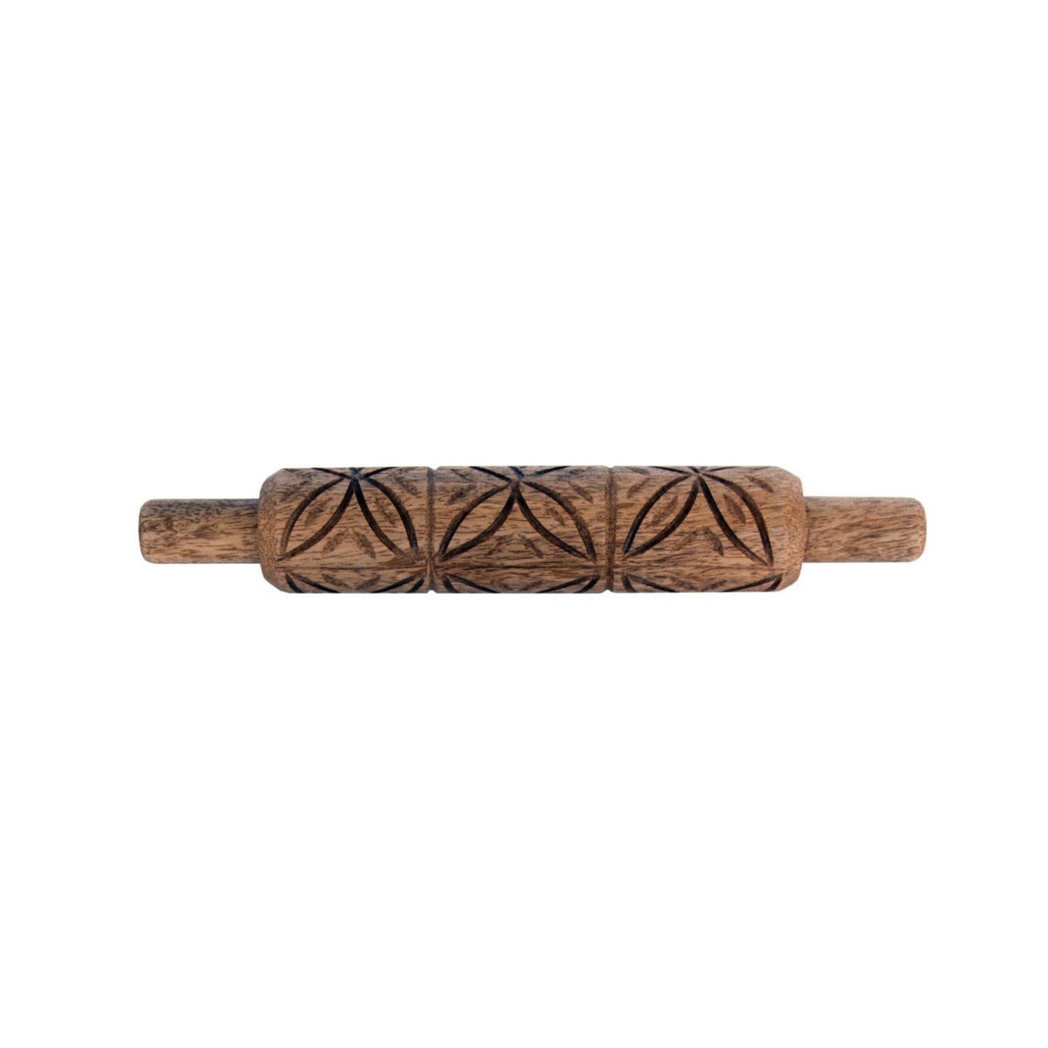 Hand-Carved Wood Rolling Pin